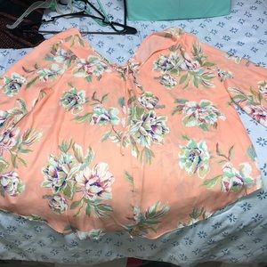 NWOT front tie Floral Blouse